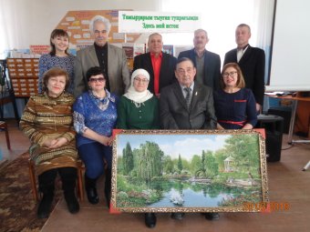 Встреча в районной библиотеке, юбилей В.Белалова. 30.03.2019.