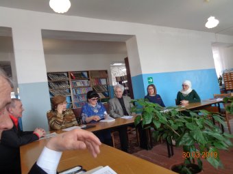 Встреча в районной библиотеке, юбилей В.Белалова. 30.03.2019.