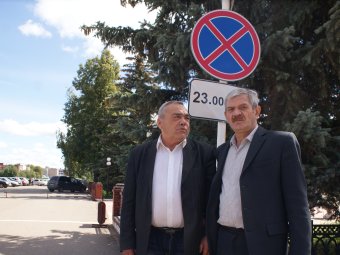 Мухамат Закиров, Инсур Мусанниф. Г.Янаул, 25.07.2014. Фото И.Шарипова.